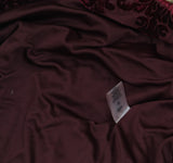 Vince Camuto Womens Babydoll Paisley Velvet Dress VC1M2504 Wine Red 14