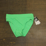 Salt + Cove Juniors Ribbed Banded High-Waist Bikini Bottom Mint Tea Green L