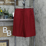 David N. Womens Vintage 100% Wool Pleated Dress Shorts 8045055