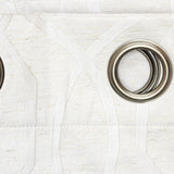 ZUZIFY Grommet Patterned Blackout Thermal Curtain Panel Light Brown 50x84