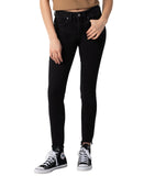 Silver Jeans Co. Suki Womens Mid Rise Skinny Jeans L93136EBK516 Black 33x27