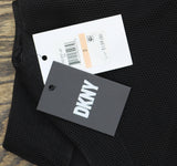 DKNY Womens Embroidered Mesh Sleeveless Fit Flare A-line Dress Black / Ivory 2