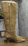 COACH Womens Raquel Sue Heeled Dress Evening Boots CW984 Cedar Brown 7B