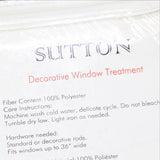 Achim Sutton Curtain Blackout Panel SUPN63IV12 Ivory Off White 52" x 63"