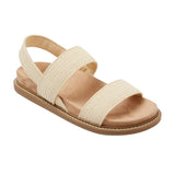 Universal Thread Straps Slip On Open Toe Sandals Cream Off White / Brown 9M