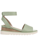 Giani Bernini Womens Constancia Ankle Strap Wedge Sandals Tender Green 6.5M