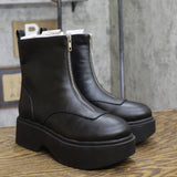 Wild Fable Honor Ankle Combat Platform Boots 94642917 Black 6.5M