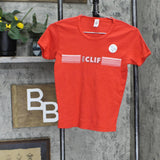 American Apparel Kids Girls Vintage Clif Bar Graphic T-Shirt Tee Red M