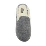 Dluxe By Dearfoams Womens Maci Felted Scuff Slippers 86802659 Gray XL (11-12)