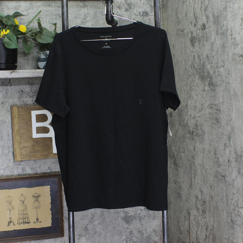Preswick & Moore Knit Short Sleeve Tee Top Black 1X