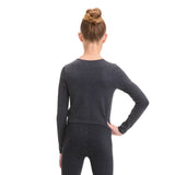 All In Motion Girls Seamless Long Sleeve T-Shirt 91465457 Black M