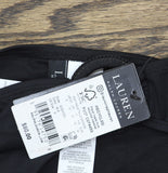 Lauren Ralph Lauren Womens Swim Beach Club Solid Macrame Ring Bottom Black 8