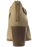 Style & Co Womens Jennaa Shooties Heeled Shoes 10014037200 Taupe Brown 10M
