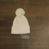 Style & Co. Womens Solid Cable Knit Beanie with Pom SC1542501 Ivory Off White