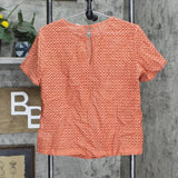 A New Day Women's Short Sleeve Eyelet Top 564828 Pink L