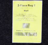 Garland Rug Gramercy Washable Bath Rug Set Mat BA360W2P6415 Black 2 Piece