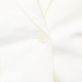 DG2 Womens Wrinkle-Resistant Gabardine Blazer Jacket 648275 Ivory White 1X