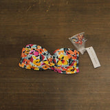 Anne Cole Twisted Bandeau Bikini Top 25MT10113 Blue Multi S