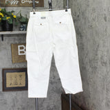Style & Co. Womens Petite Chino Ankle Pants White 16P