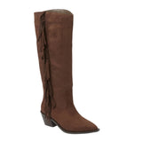 Universal Thread Patsy Tall Fringe Western Boots 94463424 Chocolate Brown 7.5M
