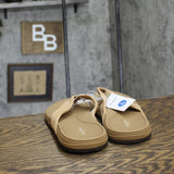 Goodfellow & Co Mens Ian Comfort Flip Flop Thong Sandals Tan Brown L (11-12)