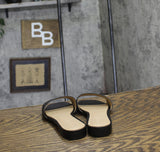 Lauren Ralph Lauren Womens Everley Calfskin Slide Sandals 802959142001 Black 6M