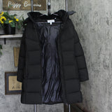 Calvin Klein Womens Faux-Fur-Lined Midi Puffer Coat Black S