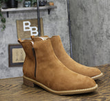 Universal Thread Womens Brenna Ankle Boots with Memory Foam Insole Tan Brown 10M