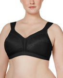 Playtex Womens 18 Hour Ultimate Shoulder Comfort Wirefree Bra Black 46D