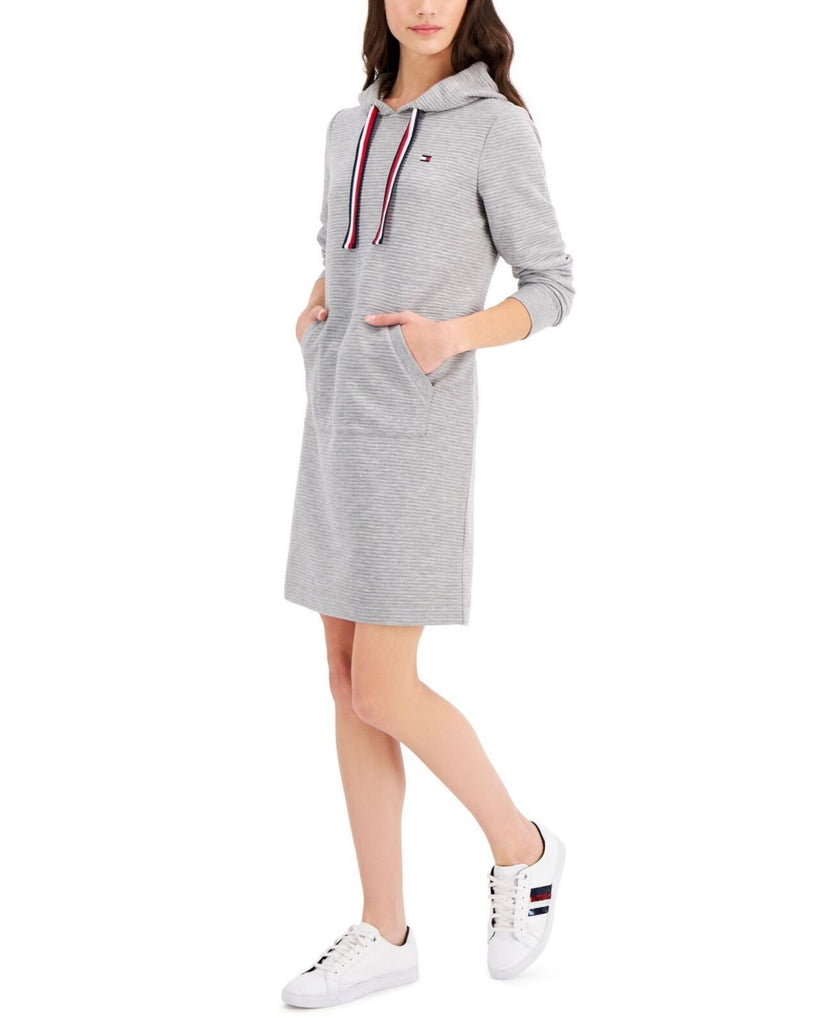 Tommy Hilfiger Womens Ribbed Knit Hoodie Dress J1GD0628 – Biggybargains