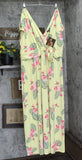 Global Chic By Iman Boho Chic Maxi Dress with Head Wrap Yellow Floral 3X Tall