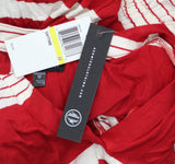 As U Wish Juniors Striped Drawstring T-Shirt Dress Red Stripe M