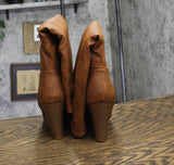 Journee Collection Langly Womens Wedge Knee High Boots Brown 8M