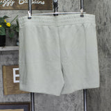Belle By Kim Gravel Womens ScubaLuxe Wide Hem Knit 7" Shorts Green Tea 2X