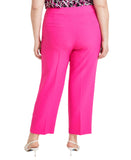 Kasper Womens Plus Size Straight-Leg Pants 10891915 Pink Perfection 22W