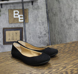 Style & Co. Womens Eliana Ballet Flats Black Microsuede 6.5M