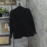 Anne Klein Womens Two-Button Compression Blazer Jacket 10909725 Asphalt Black 4