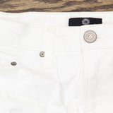 Curations Womens Patch Boyfriend Rolled Cuff Jeans 602648 White 4