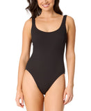 Salt + Cove Ribbed Scrunch One-Piece Swimsuit SC251007BO Black S