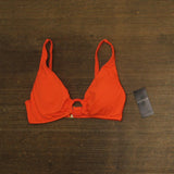 Lauren Ralph Lauren Macrame-Ring Bikini Top 20501142 Persimmon Orange 8