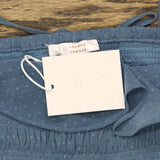 Lc Lauren Conrad Womens Smocked Peplum Top WL23K028RS