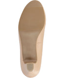 Journee Collection Faux Leather Kitten Block Heel Pumps LUU-M Nude Brown 11M