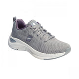 S Sport By Skechers Women's Kamaryn Lace Up Low Top Performance Sneakers Gray 8M