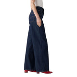 Levi's Womens Cinch Baggy Wide Leg Zip Fly Reign of the Rinse Blue 32x31