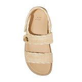 A New Day Womens Tilly Raffia Platform Footbed Sandals 92611752 Tan Brown 6M