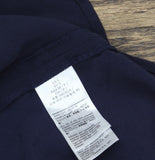 Calvin Klein Womens Woven Relaxed V-Neck Blouse 44B952G Baritone Blue S