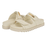 Guess Womens FABULON Sandal Two Strap GWFABULON5 Ivory 7M