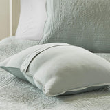 Madison Park Marino 3-Piece Reversible Quilt Set Medallion Seafoam Full / Queen