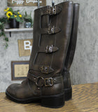 Wild Fable Womens Rebel Tall Moto Buckle Boots 90366583 Brown 8M