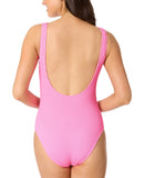 Salt + Cove Ribbed Scrunch One-Piece Swimsuit SC251007PO Malibu pink S